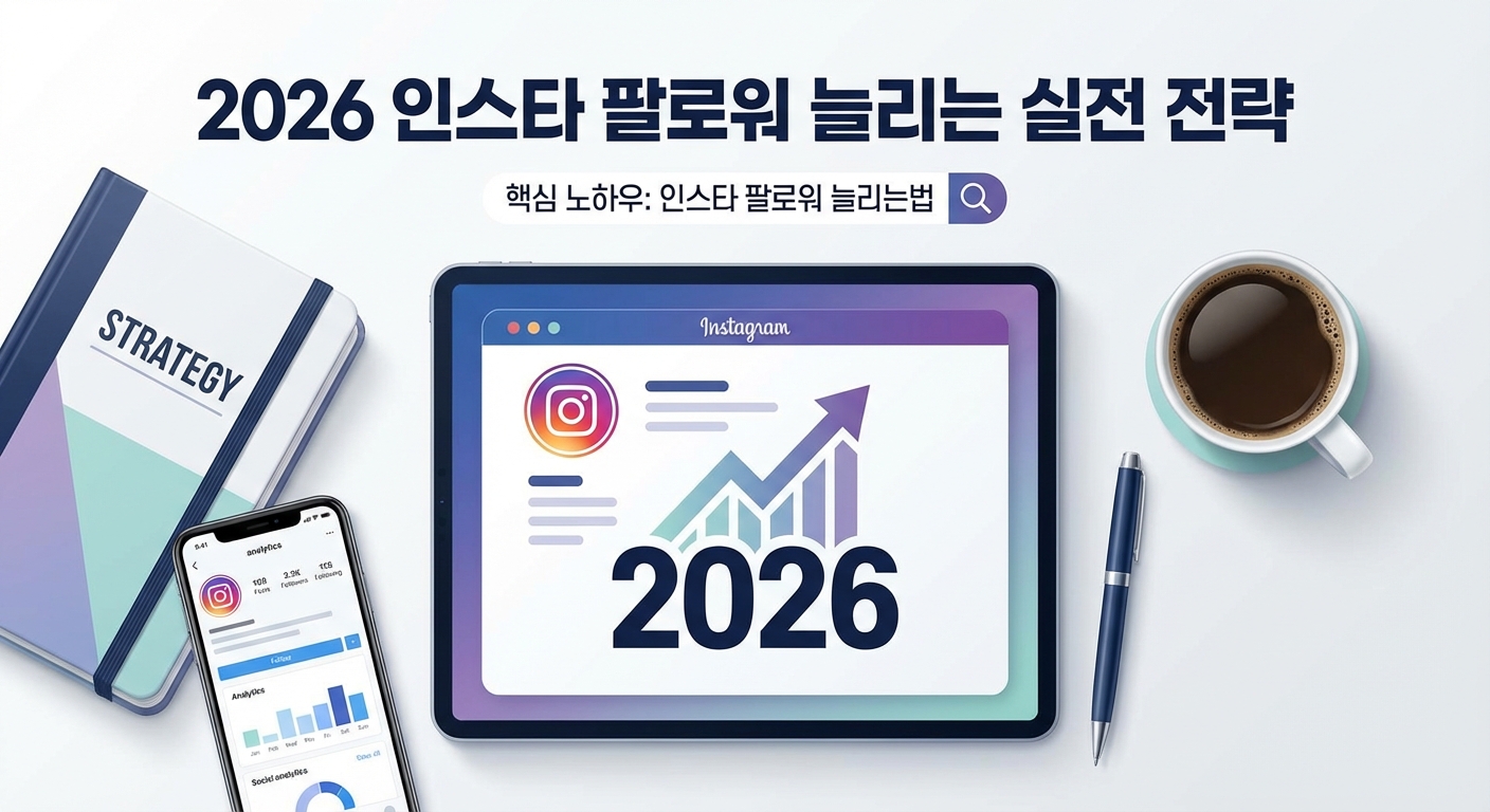 2026년 인스타 팔로워 늘리는 실전 전략 가이드