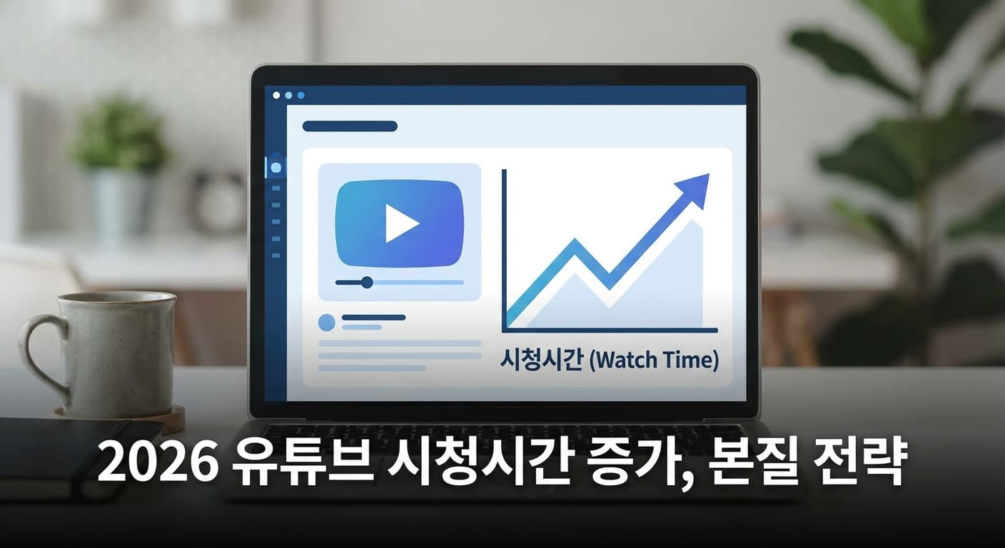 모두가 놓친 2026 유튜브 시청시간 증가, 상위 1%가 쓰는 본질 전략