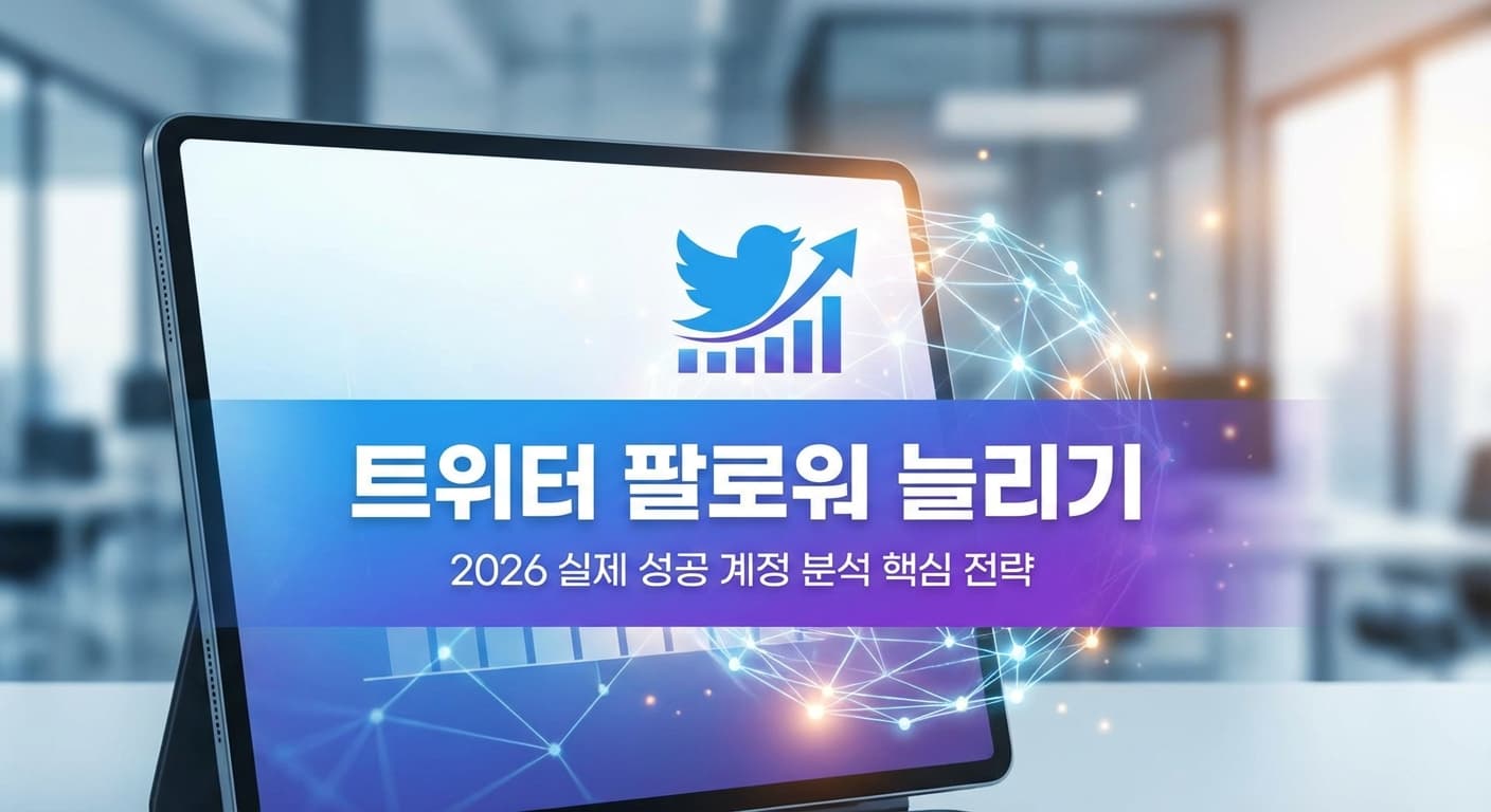 트위터 팔로워 늘리기 2026 실제 성공 계정 분석 핵심 전략