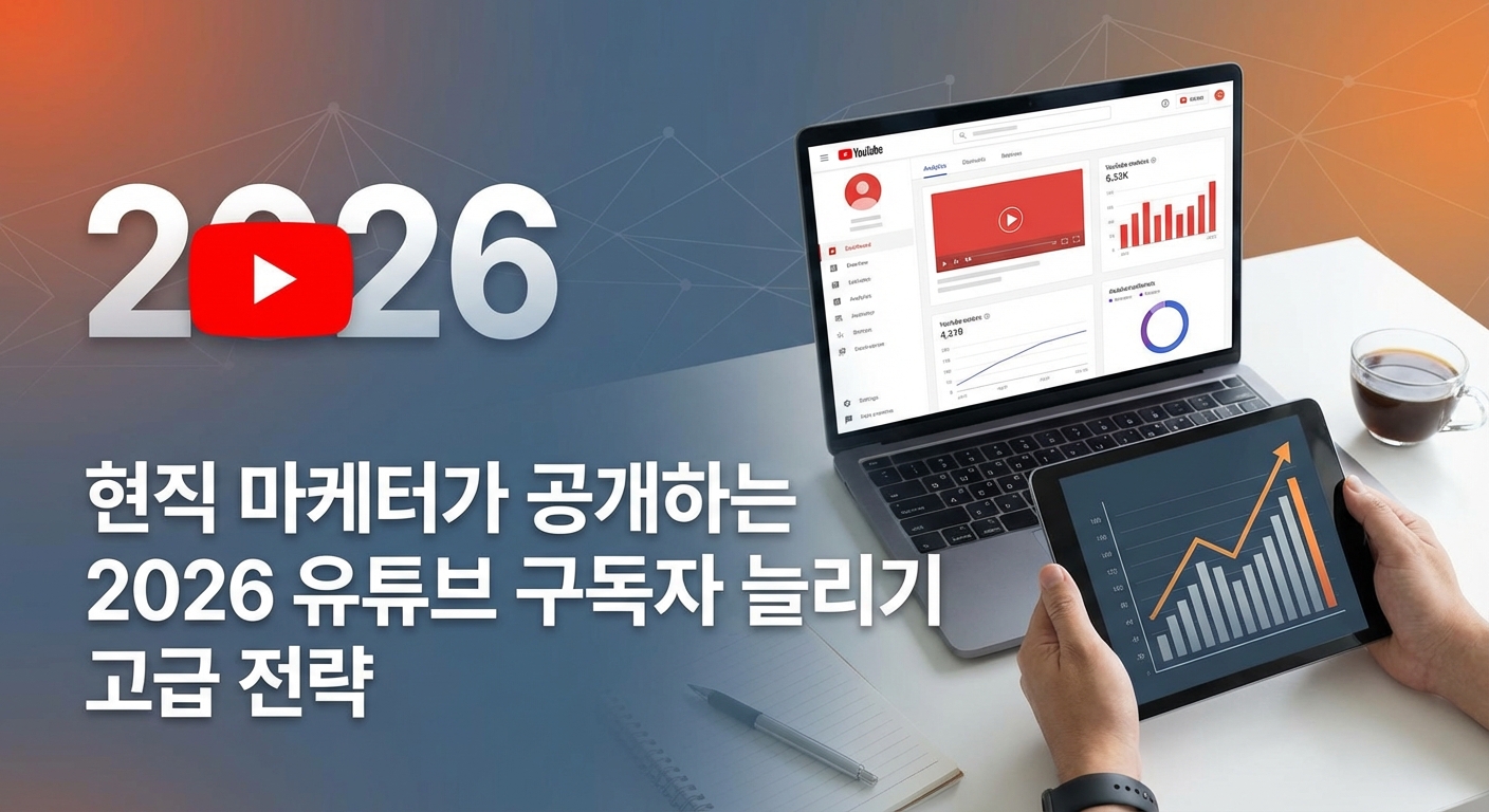현직 마케터가 공개하는 2026 유튜브 구독자 늘리기 고급 전략