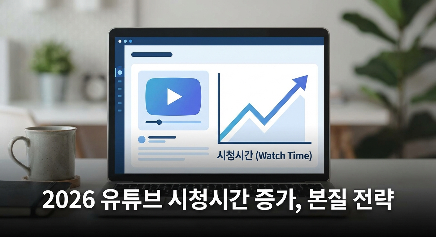 모두가 놓친 2026 유튜브 시청시간 증가, 상위 1%가 쓰는 본질 전략