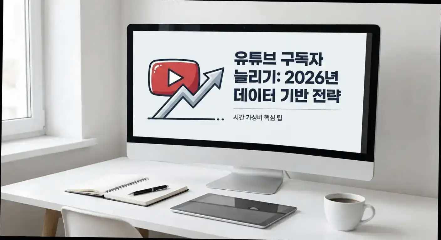 대부분 놓치는 유튜브 구독자 늘리기, 2026년 데이터로 압축한 시간 가성비 전략