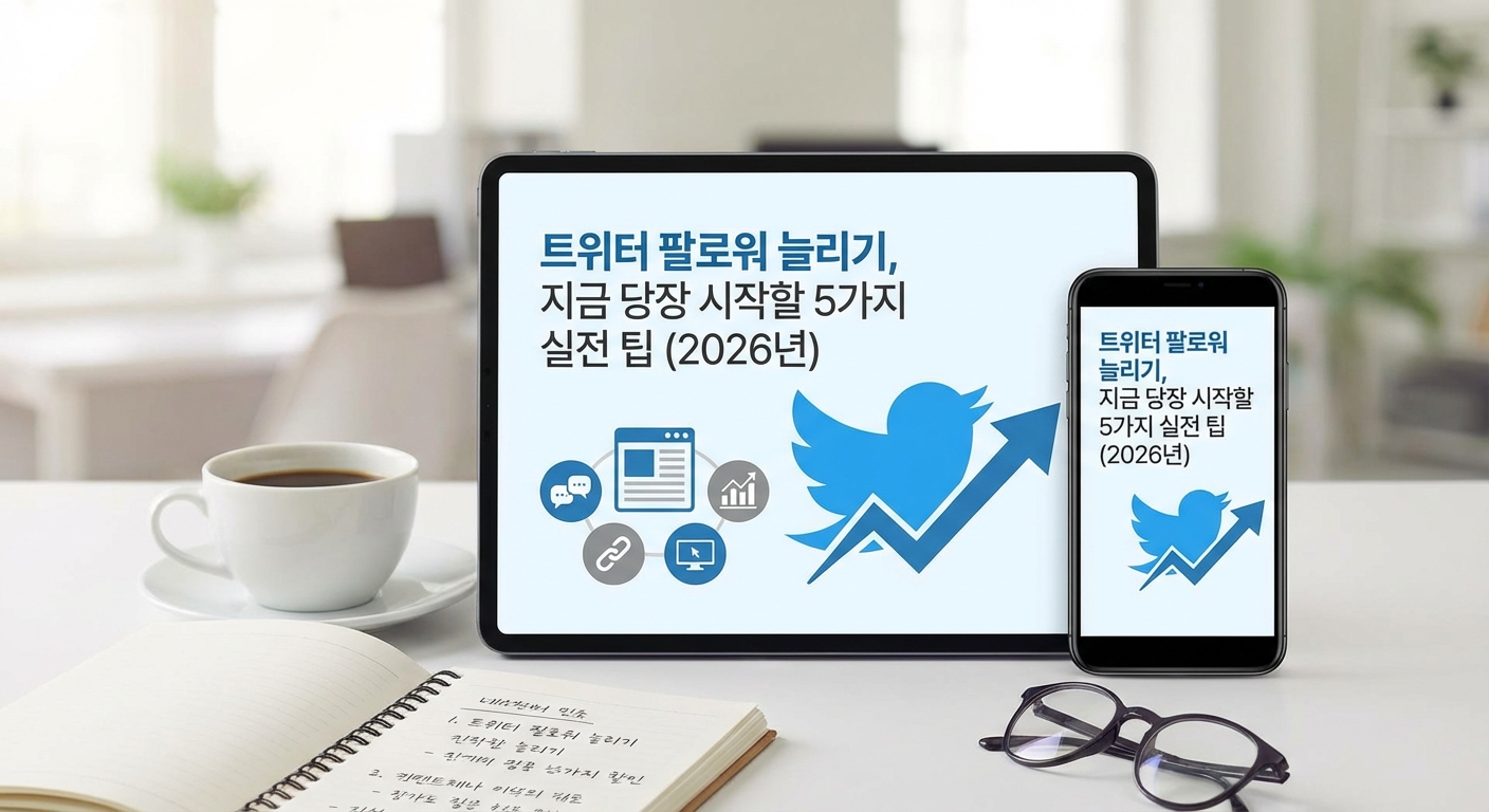 트위터 팔로워 늘리기, 지금 당장 시작할 5가지 실전 팁 (2026년) 관련 이미지 2