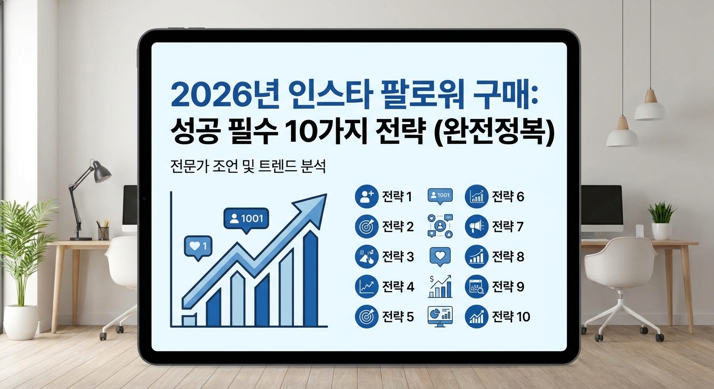 인스타 팔로워 구매, 2026년 성공 필수 10가지 전략 (완전정복) 관련 이미지 2