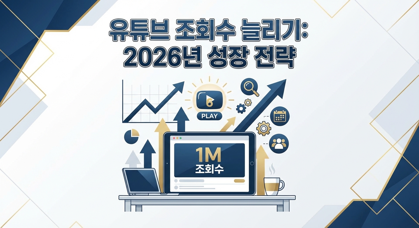 유튜브 조회수 늘리기 6가지, 2026년 필승 채널 성장 전략 관련 이미지 2