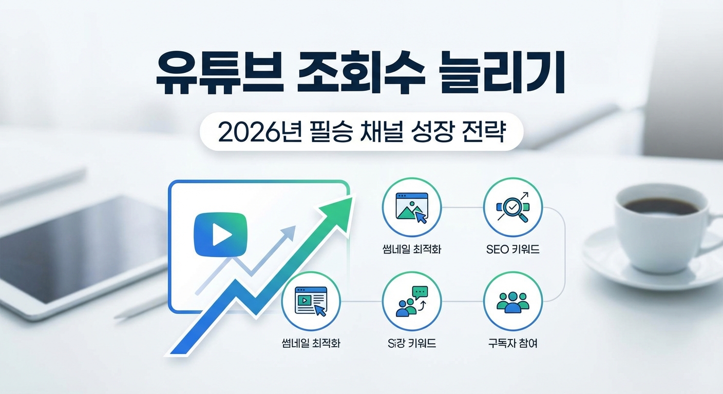 유튜브 조회수 늘리기 6가지, 2026년 필승 채널 성장 전략 관련 이미지 3