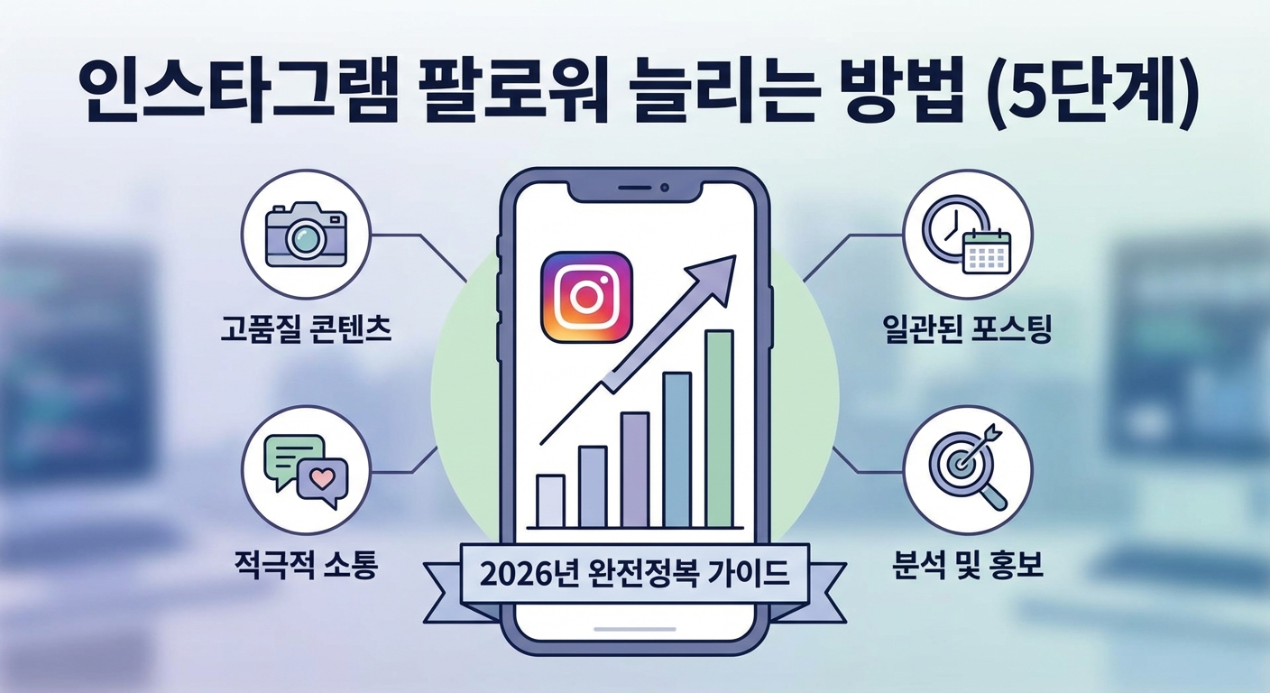 인스타그램 팔로워 늘리는 방법 (5단계), 2026년 완전정복 가이드 관련 이미지 4