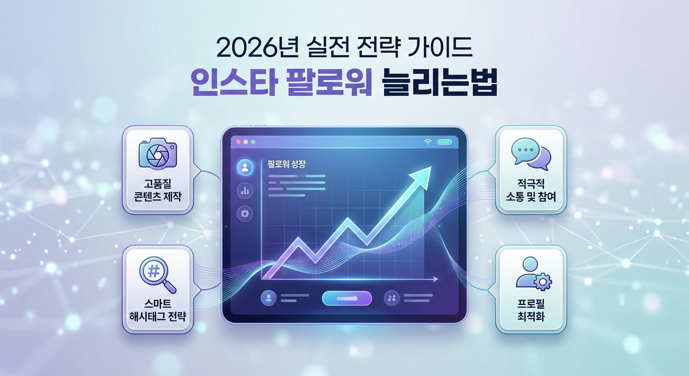 2026년 인스타 팔로워 늘리는 실전 전략 가이드 관련 이미지 2