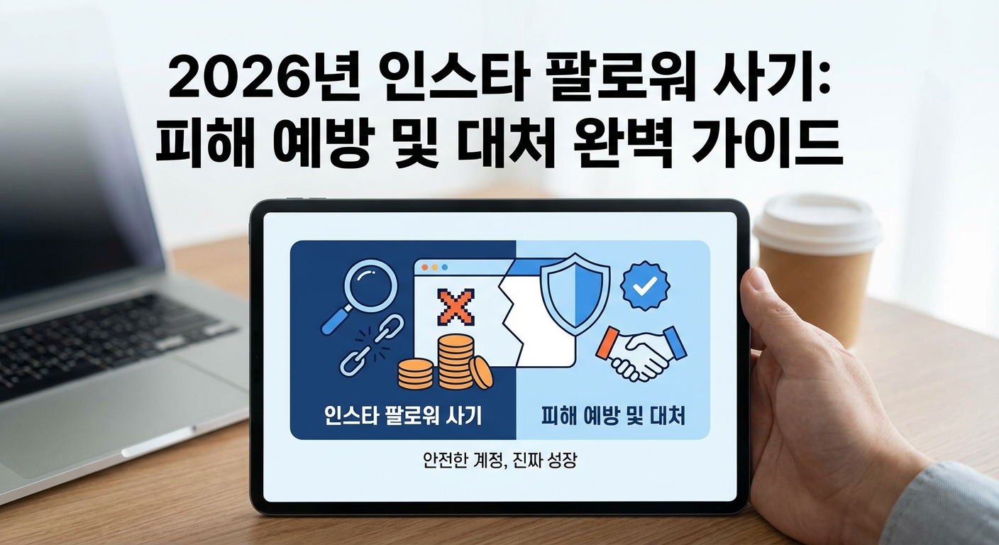 2026년 인스타 팔로워 사기, 피해 예방 및 대처 완벽 가이드 관련 이미지 3