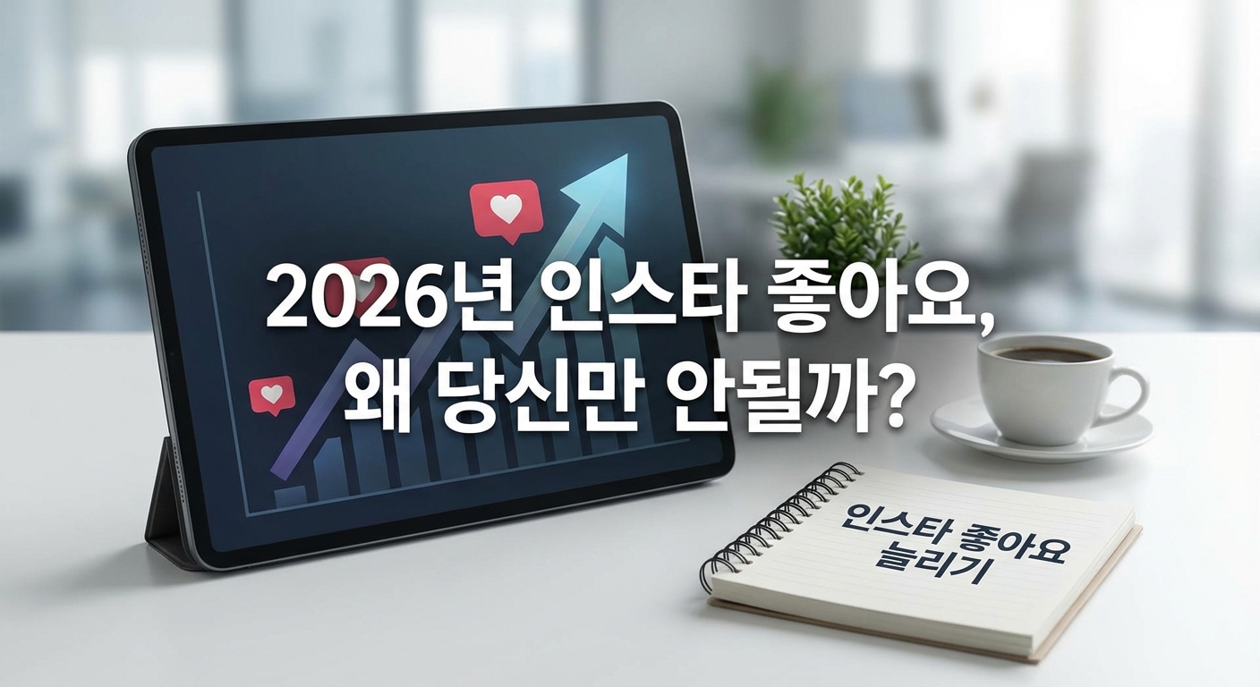 2026년 인스타 좋아요, 왜 당신만 안될까? 성공 계정의 본질적 비밀 관련 이미지 1