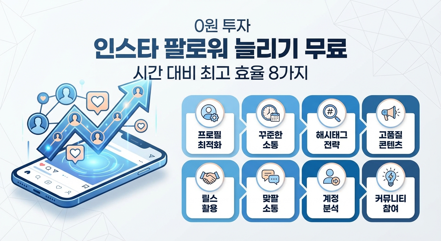 0원 투자 인스타 팔로워 늘리기 무료, 시간 대비 최고 효율 8가지 관련 이미지 2