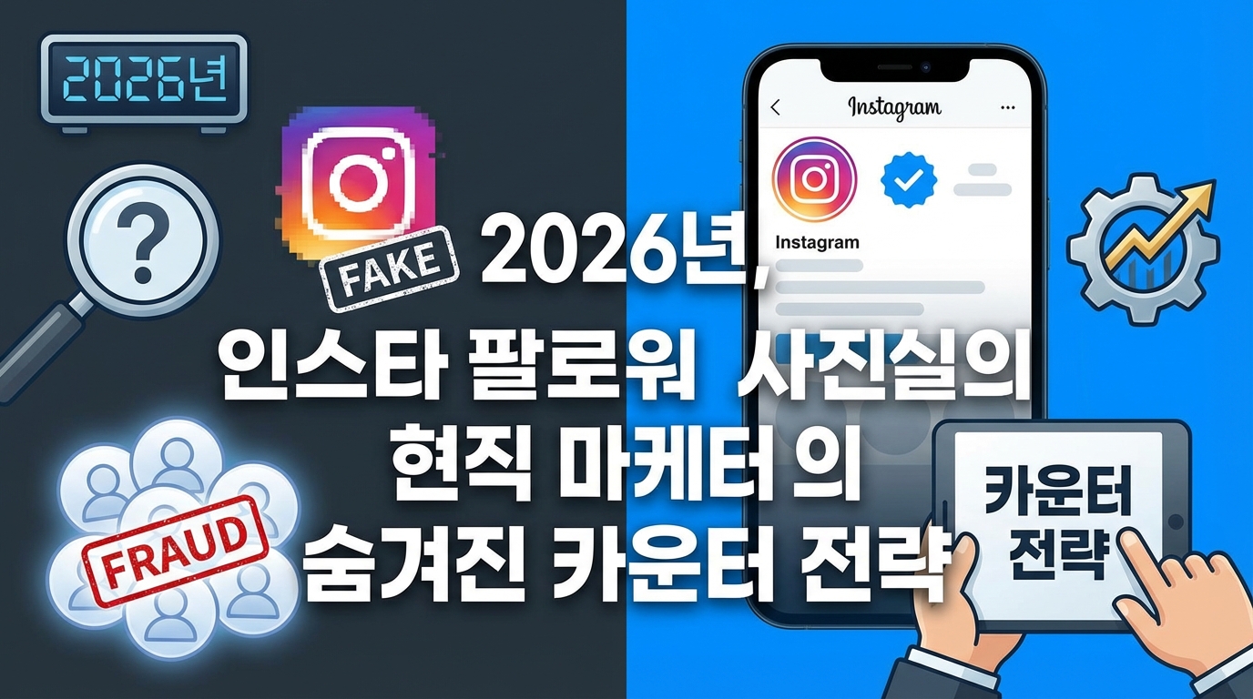2026년, 인스타 팔로워 사기 진실 게임: 현직 마케터의 숨겨진 카운터 전략 관련 이미지 1