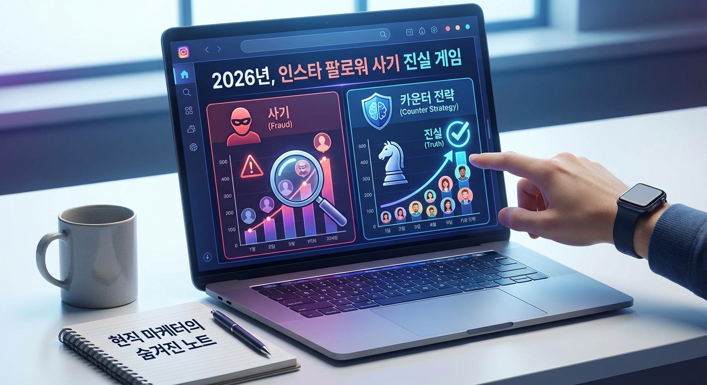 2026년, 인스타 팔로워 사기 진실 게임: 현직 마케터의 숨겨진 카운터 전략 관련 이미지 4