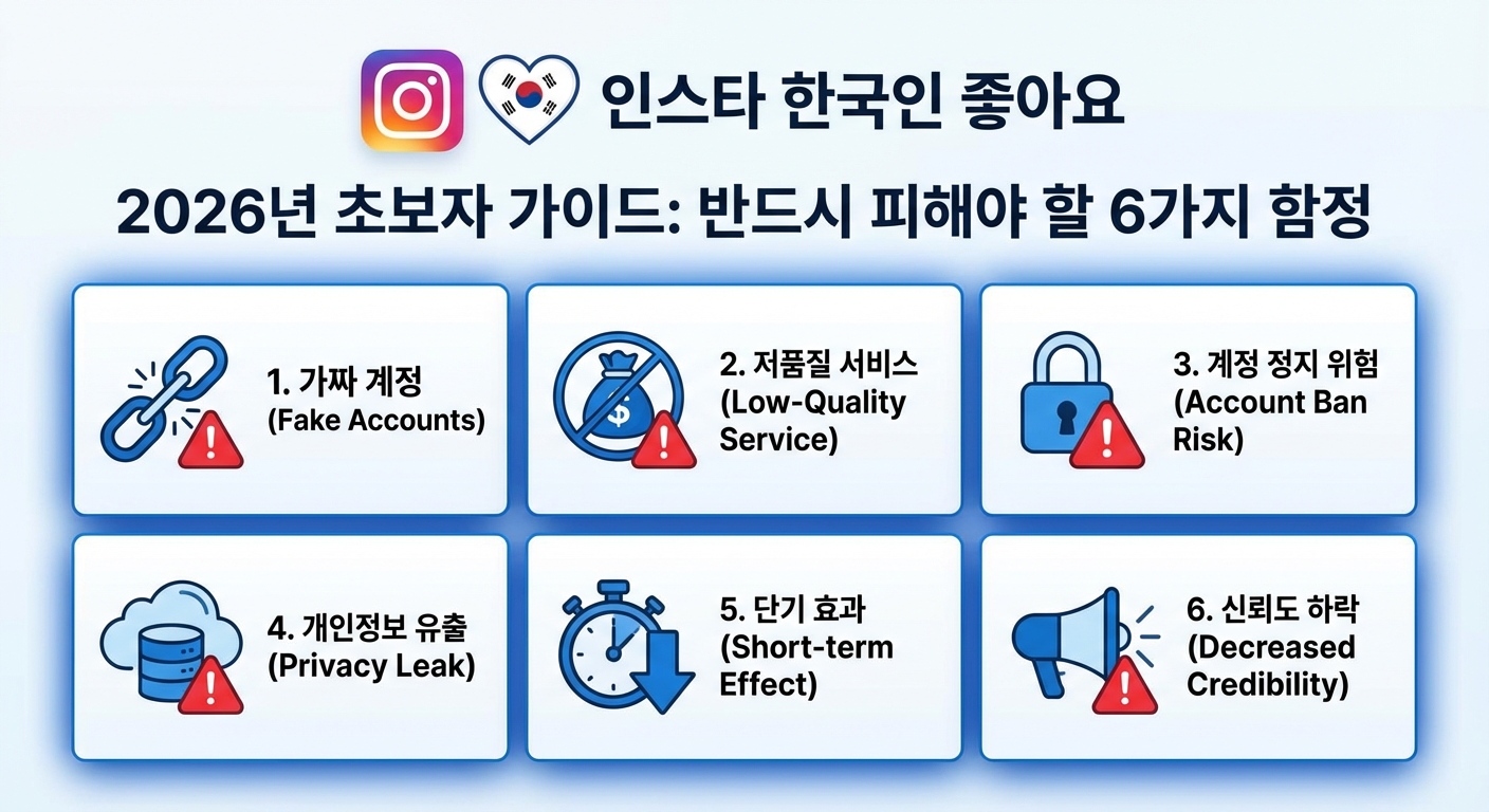 인스타 한국인 좋아요: 2026년 초보자가 반드시 피해야 할 6가지 함정 관련 이미지 2