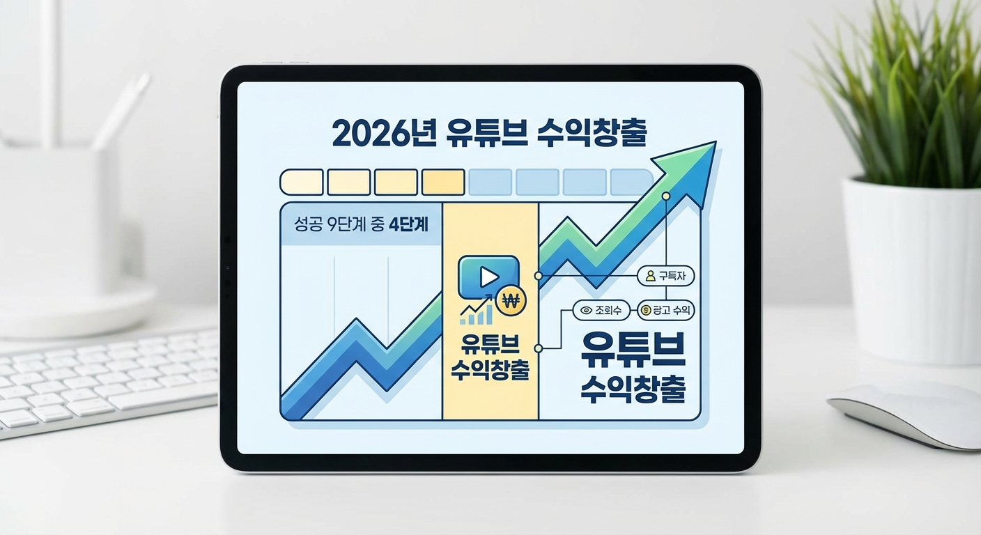 2026년 유튜브 수익창출 현실 가이드 성공 9단계 관련 이미지 4