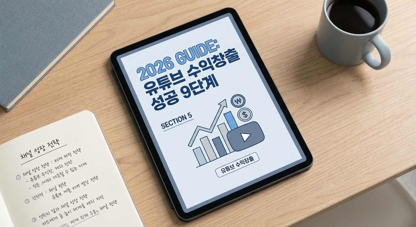 2026년 유튜브 수익창출 현실 가이드 성공 9단계 관련 이미지 5