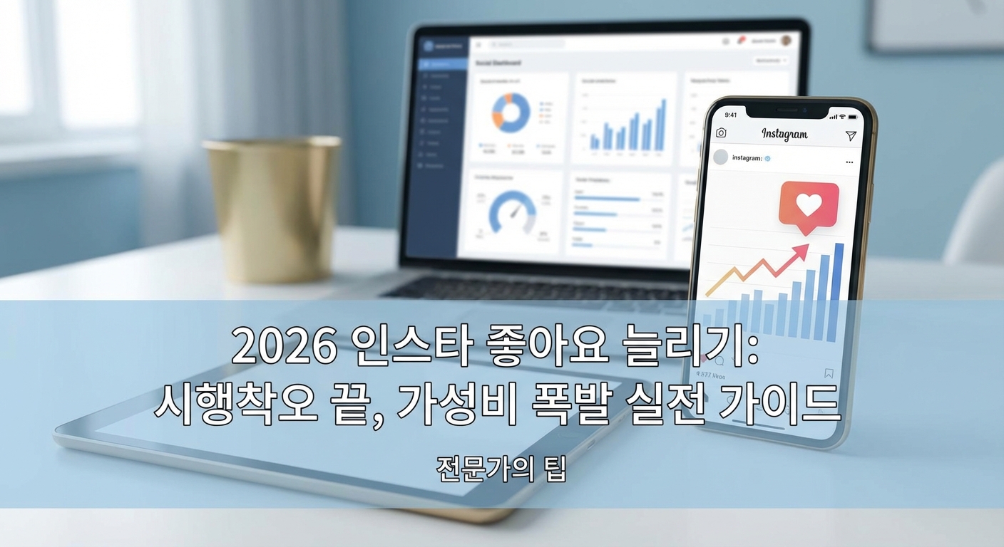 2026 인스타 좋아요 늘리기, 시행착오 끝 얻은 가성비 폭발 실전 가이드 관련 이미지 1