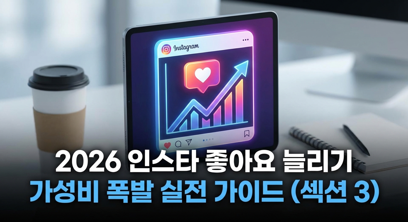 2026 인스타 좋아요 늘리기, 시행착오 끝 얻은 가성비 폭발 실전 가이드 관련 이미지 3