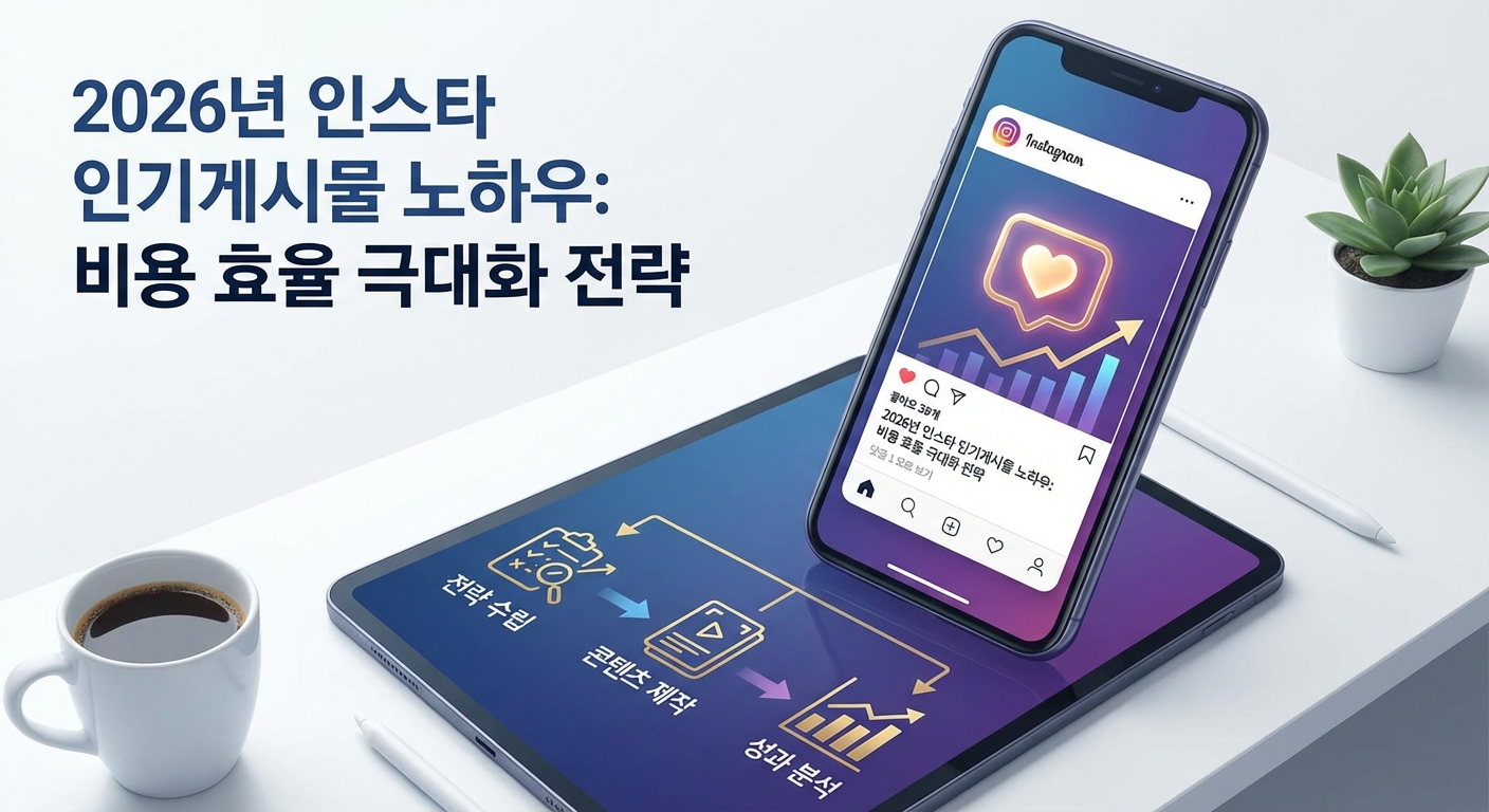 2026년 인스타 인기게시물 노하우 비용 효율을 극대화하는 진짜 방법 관련 이미지 2