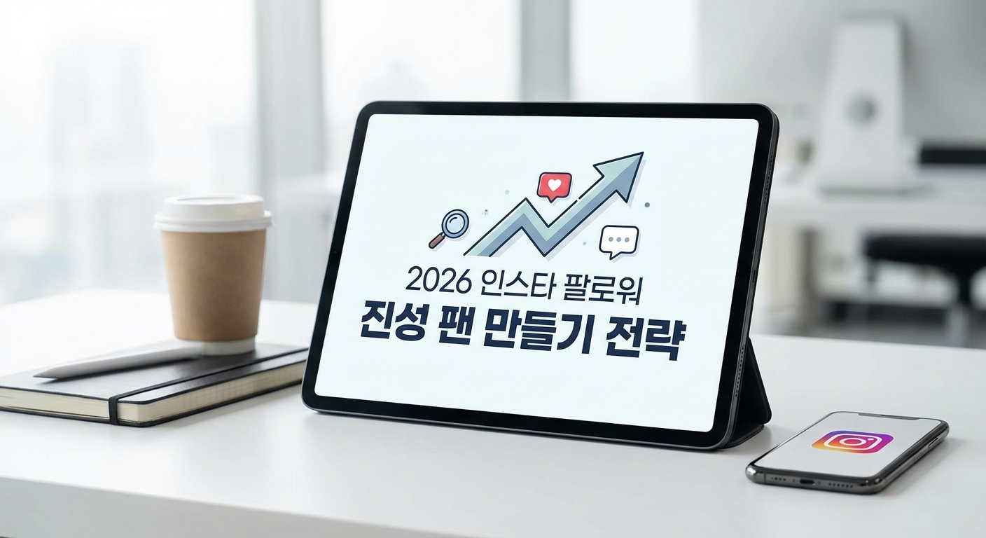 2026 인스타 팔로워: 돈 들이지 않고 '진성 팬' 만드는 효율 극대화 전략 관련 이미지 1