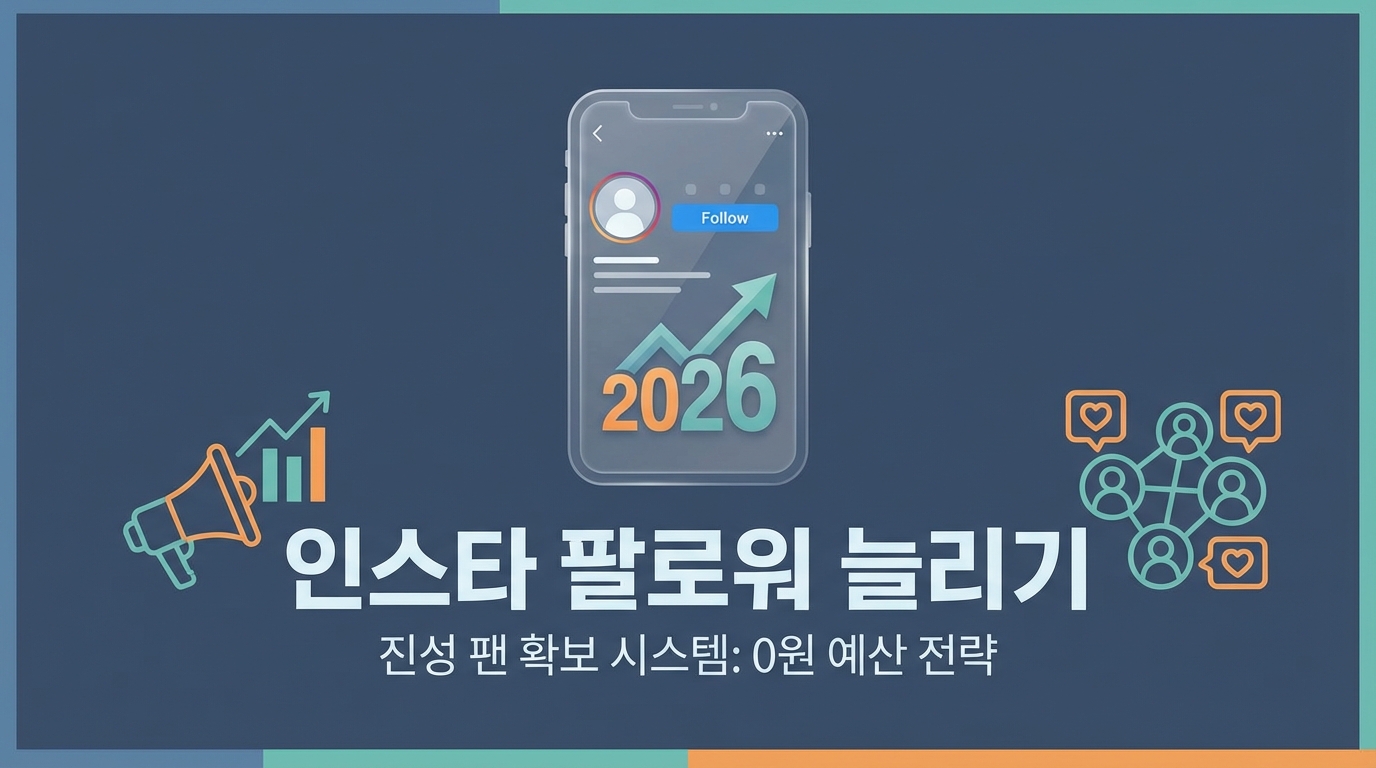 2026 인스타 팔로워, 현직자가 설계한 예산 0원 '진성 팬' 확보 시스템 관련 이미지 3