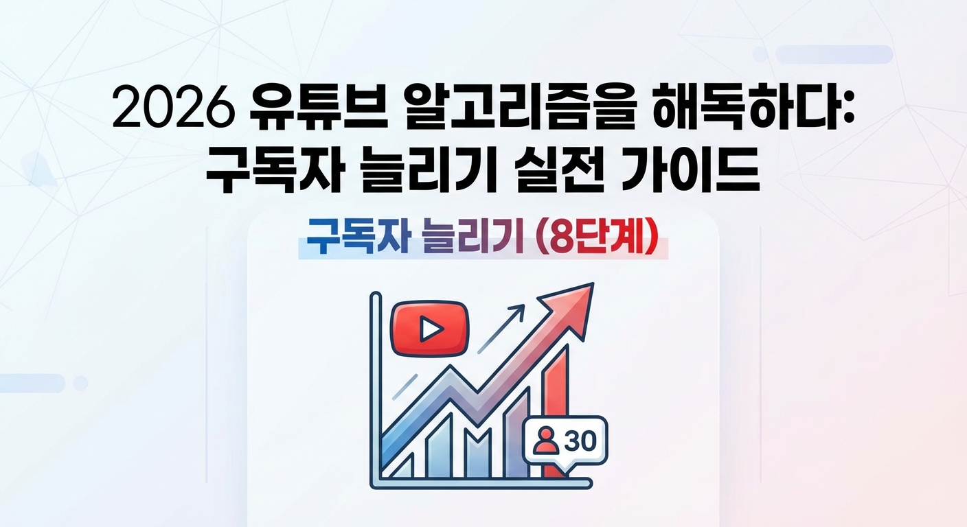 2026 유튜브 알고리즘을 해독하다 구독자 늘리기 실전 가이드 8단계 관련 이미지 1