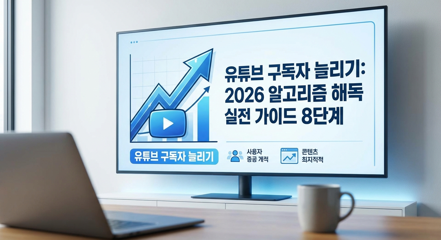 2026 유튜브 알고리즘을 해독하다 구독자 늘리기 실전 가이드 8단계 관련 이미지 3