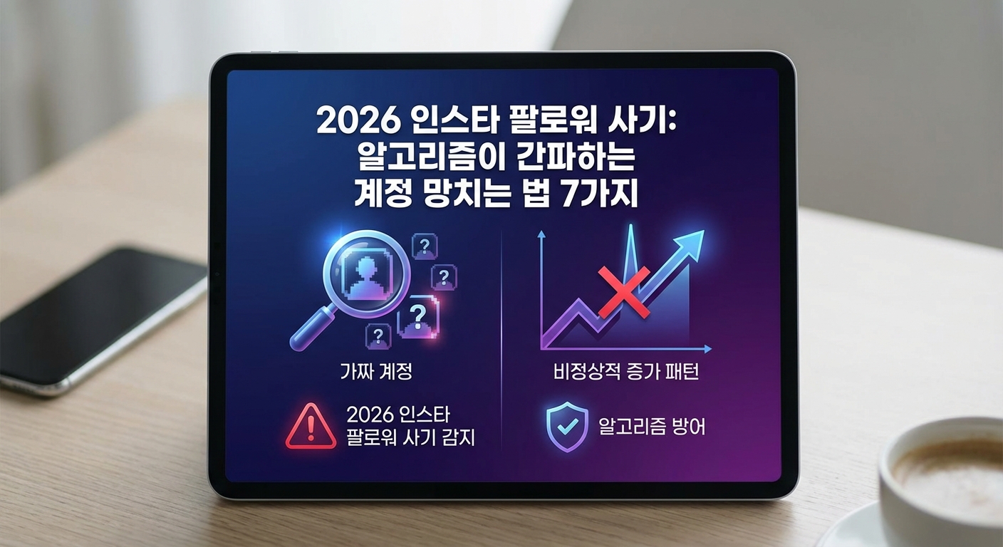 2026 인스타 팔로워 사기: 알고리즘이 간파하는 계정 망치는 법 7가지 관련 이미지 1