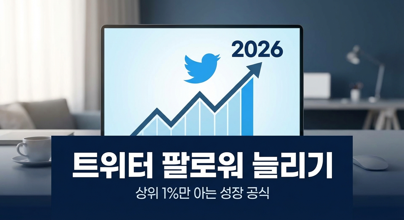 1. 2026 트위터 팔로워 늘리기, 상위 1%만 아는 성장 공식 관련 이미지 2