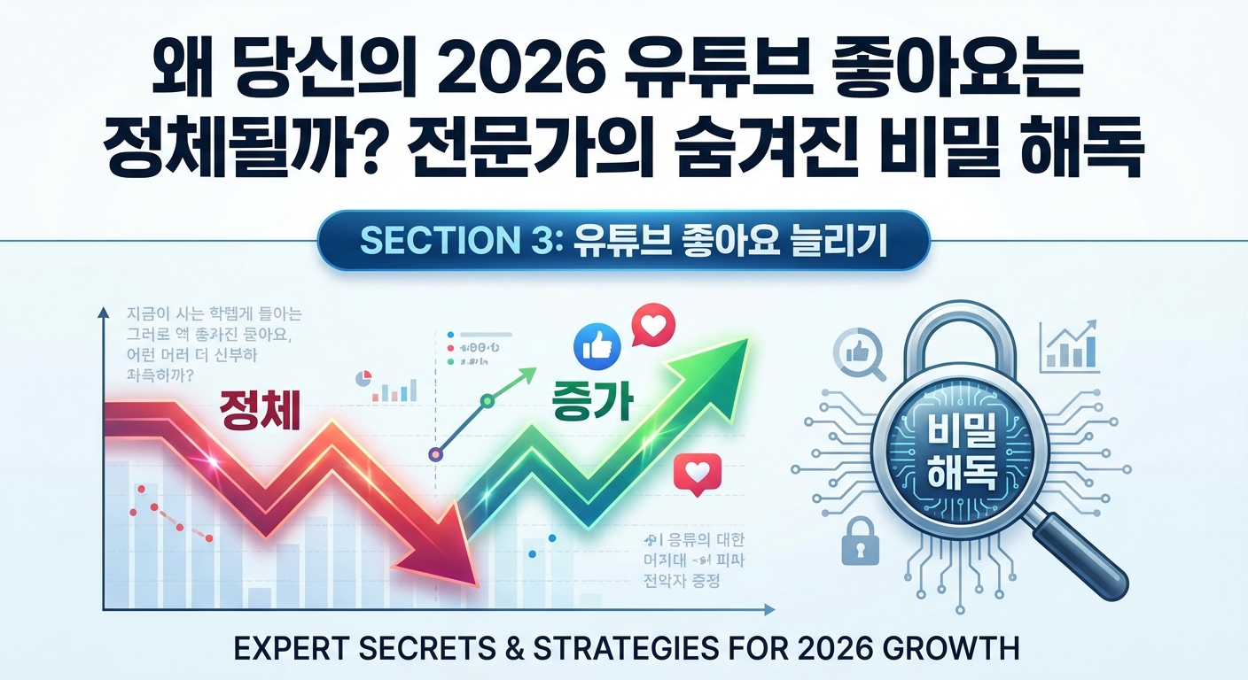 왜 당신의 2026 유튜브 좋아요는 정체될까? 전문가의 숨겨진 비밀 해독 관련 이미지 3