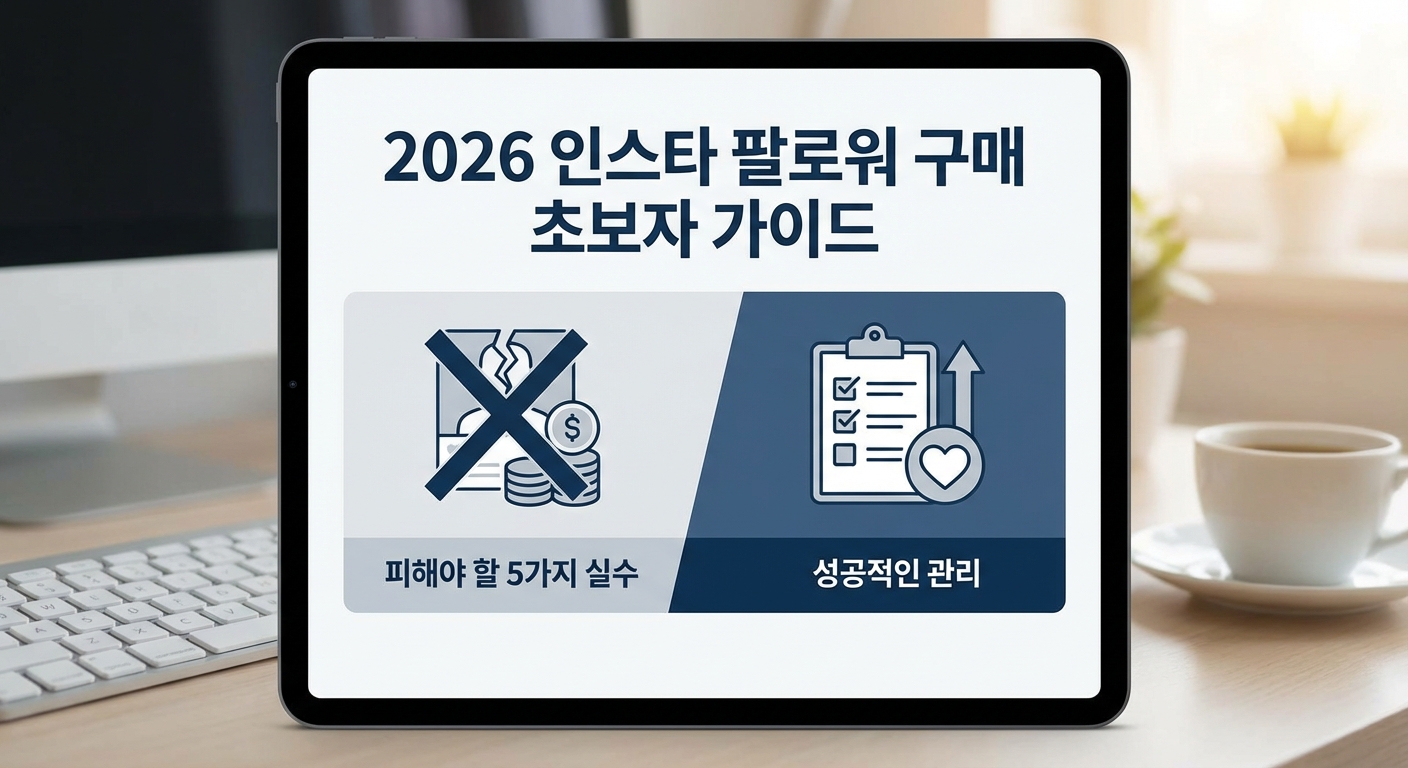 2026 인스타 팔로워 구매 초보자, 이 5가지 실수는 피하세요 관련 이미지 3