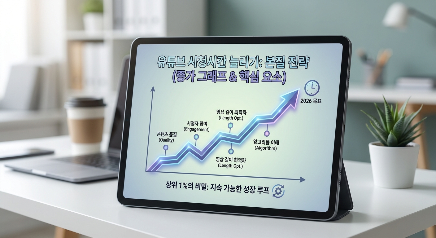 모두가 놓친 2026 유튜브 시청시간 증가, 상위 1%가 쓰는 본질 전략 관련 이미지 2