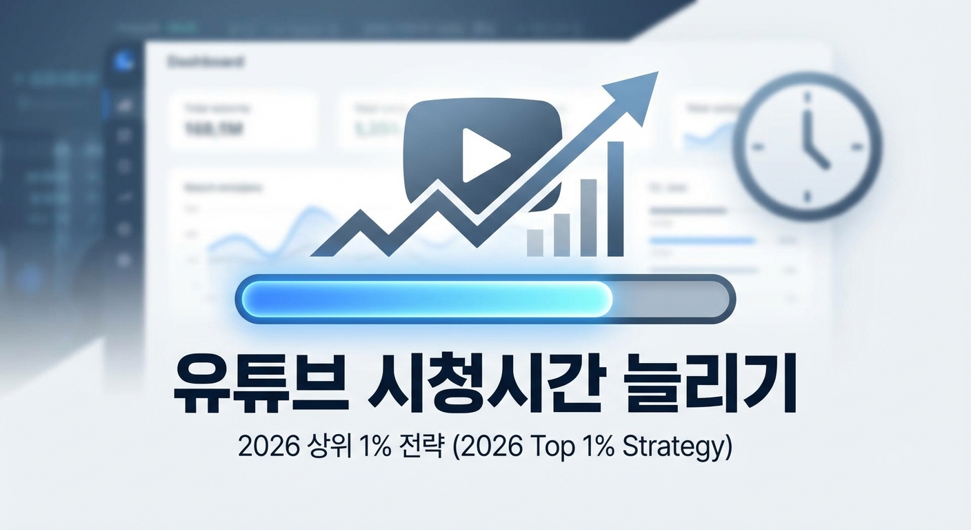 모두가 놓친 2026 유튜브 시청시간 증가, 상위 1%가 쓰는 본질 전략 관련 이미지 3