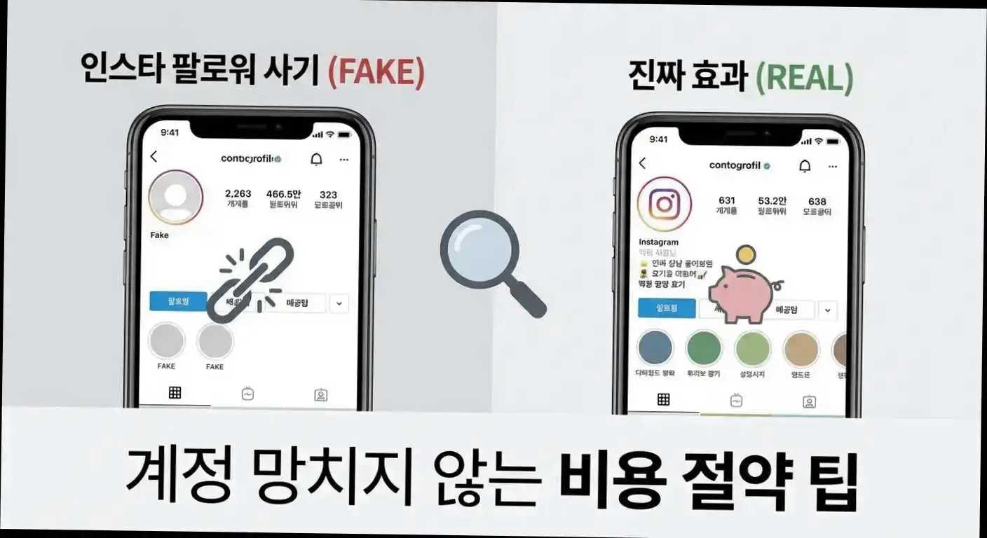 인스타 팔로워 사기 진짜 효과는? 계정 망치지 않는 비용 절약 팁 관련 이미지 1