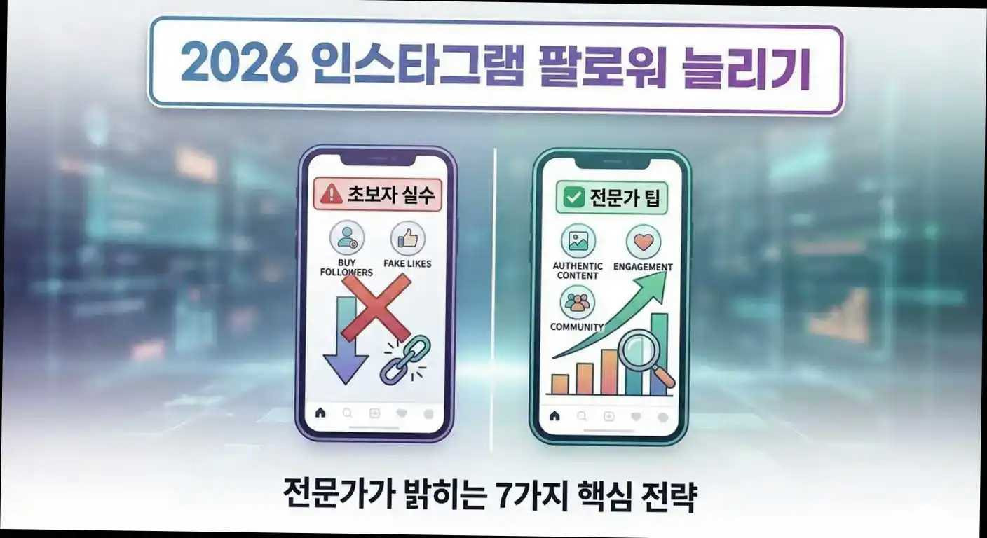 전문가가 밝히는 2026 인스타그램 팔로워 늘리기, 초보자라면 피해야 할 7가지 실수 관련 이미지 5