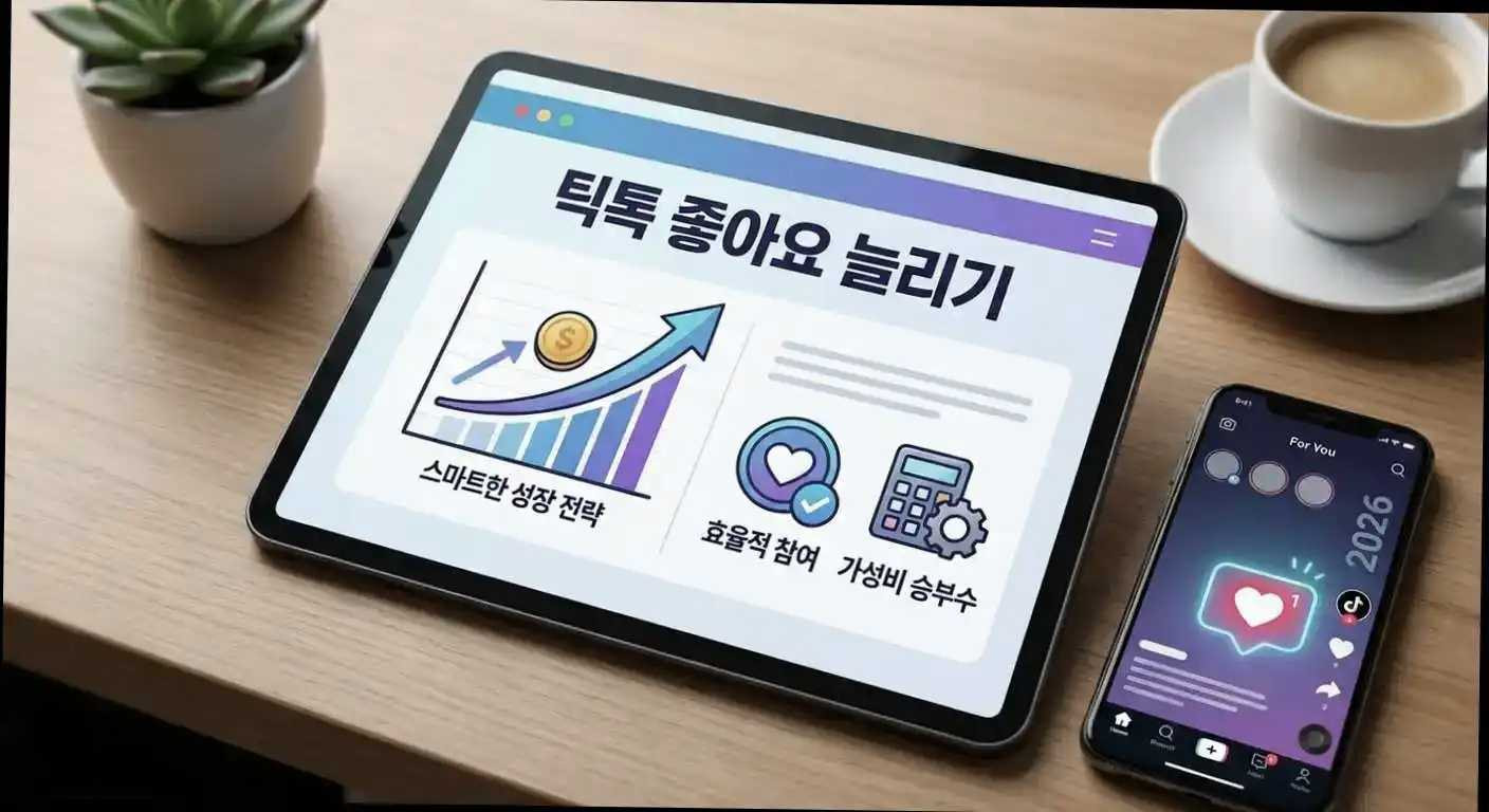 틱톡 좋아요, 돈만 쓰다 실패? 2026년 현직자 발굴 '가성비 승부수' 관련 이미지 2